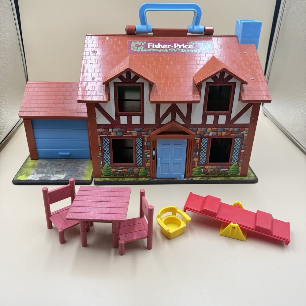 Fisher Price Little People Family House Fisher Price #952 Play 1980s Vintage - Picture 4 of 10